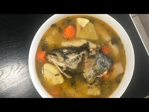 Salmon Head Bouillon (Caribbean Fish Soup)