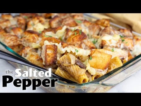 The BEST French Onion Pasta EVER!