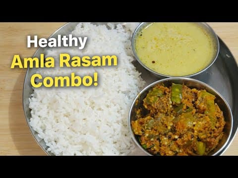 How to Make Perfect Amla Rasam & Baigan Sabji Rice Combo