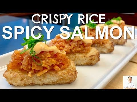 Crispy Rice Spicy Salmon