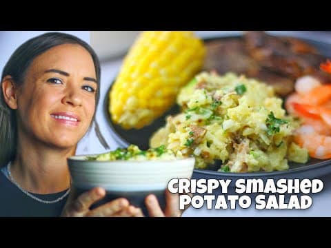 Crispy Smashed Potato Salad