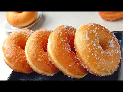 Extremely Soft and Fluffy Homemade Donut Recipe - EASY donuts recipe