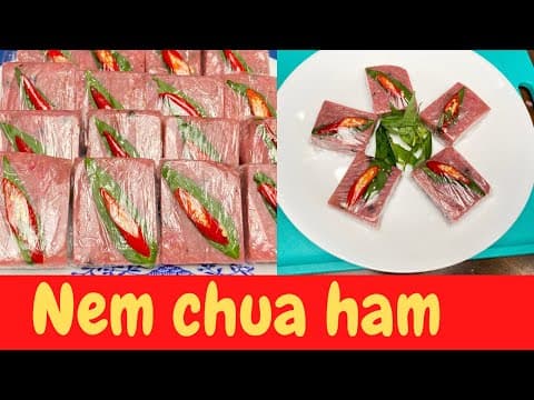 Quick No‑Fermentation Vietnamese Sweet‑Sour Pork Sausage (Nem Chua)
