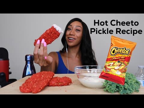 HOT CHEETO FRIED PICKLES + RECIPE!!