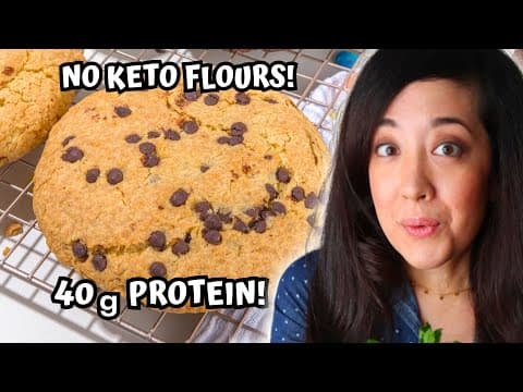 Try These Giant Eggless High-Protein Low Carb Soft Cookies!