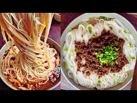 Delicious Tibetan keema noodles.Thukpa recipe. Korean noodle.