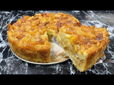 Caramelized Apple Brioche Pudding - Delicious French dessert with medium difficulty. Perfect recipe converted from YouTube video to PDF format.