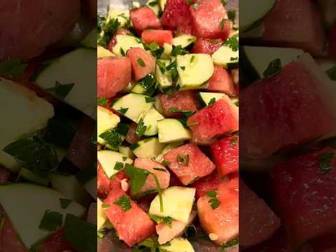 Watermelon Cucumber Salad