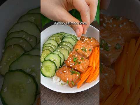 Miso Salmon Bowl 🐟🤤