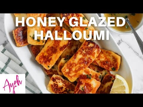 Honey Glazed Halloumi - Cooking With Ayeh