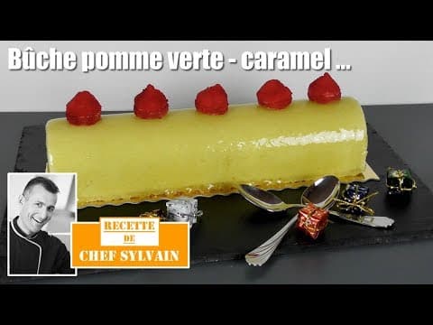 Green Apple Yule Log – Caramel - Delicious French dessert with hard difficulty. Perfect recipe converted from YouTube video to PDF format.