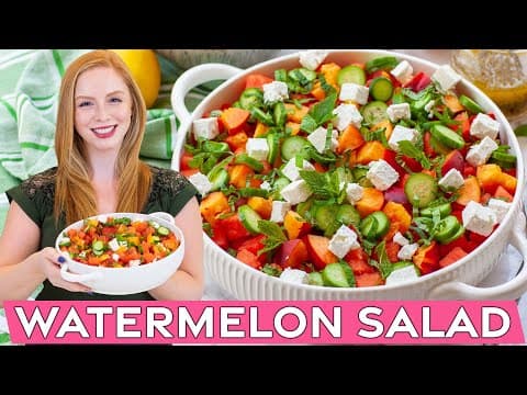 Easy Nectarine Watermelon Feta Salad