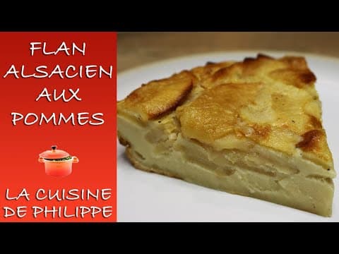 Alsatian Apple Flan - Delicious French dessert with medium difficulty. Perfect recipe converted from YouTube video to PDF format.