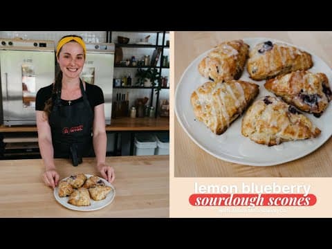 How To Make Lemon Blueberry Sourdough Scones