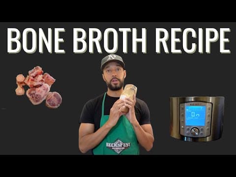 Instant Pot Beef Bone Broth with Pig Feet