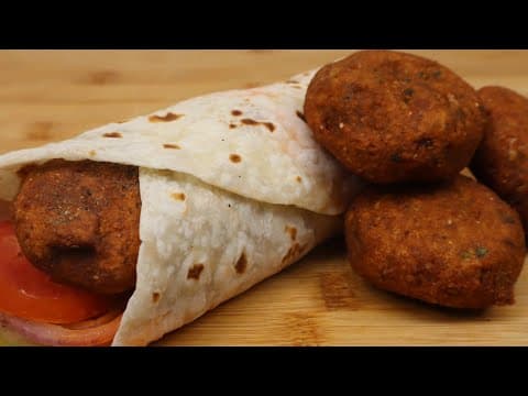 Vegetarian Shami Kebab Roll - Indian recipe that serves 4 people. A medium difficulty cooking recipe converted from YouTube video with complete ingredients and step-by-step instructions.