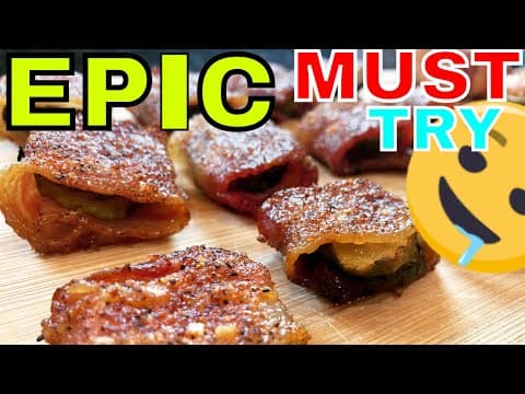 Smoked Bacon Wrapped Pickles on the Pit Boss Pro Series V2