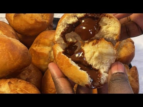 Chocolate Ganache Filled Buo (Ghanaian Fried Dough)
