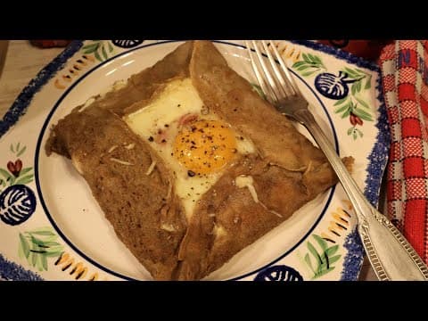 Complete Breton Buckwheat Galette with Ham and Egg - Delicious French main course with medium difficulty. Perfect recipe converted from YouTube video to PDF format.