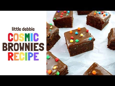 HOW TO MAKE HOMEMADE COSMIC BROWNIES: Nostalgic Little Debbie's Recipe