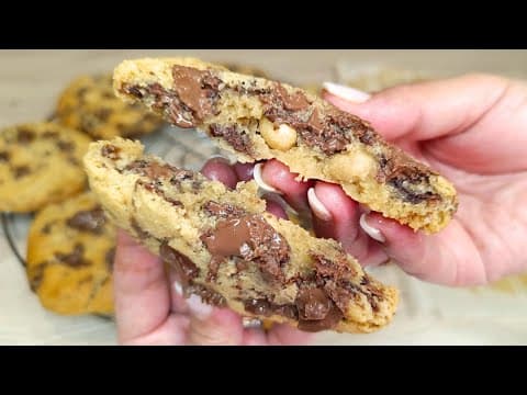 Crispy on the outside and gooey on the inside cookies - Delicious French dessert with easy difficulty. Perfect recipe converted from YouTube video to PDF format.