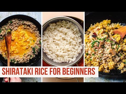 How to use shirataki rice & Make it taste like the real thing!