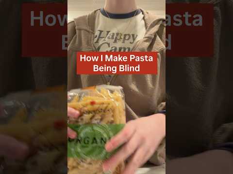 How I make pasta being blind 😋