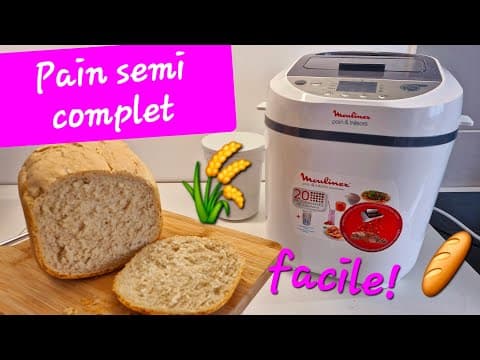 Pain semi-complet à la farine T80