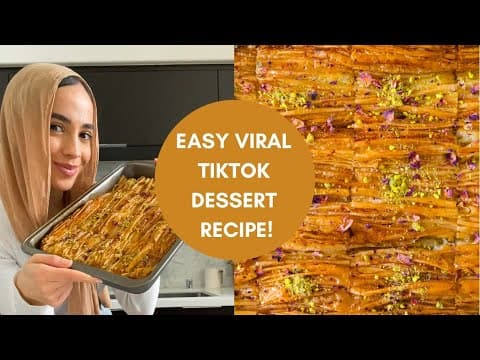 Easy & Delicious Dessert Using Phyllo! Viral TikTok Recipe