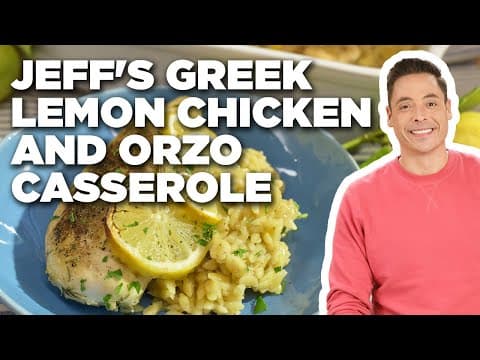 Jeff Mauro's Greek Lemon Chicken and Orzo Casserole