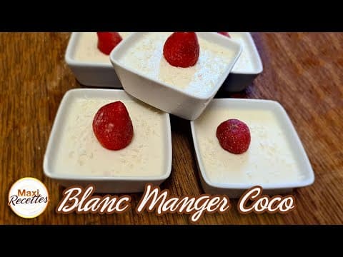 Coconut Blanc Manger - Delicious Martinique dessert with easy difficulty. Perfect recipe converted from YouTube video to PDF format.