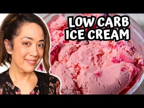 Keto Cottage Cheese Ice Cream (Raspberry‑White Chocolate & Chocolate‑Peanut Butter)