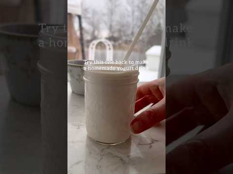 Homemade yogurt drink hack takes less than 1 minute