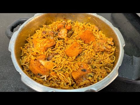15-Minute Pressure Cooker Chicken Biryani (No Dum, No Rolling Pin)