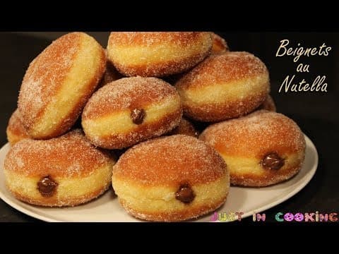Beignets fourrés au Nutella - Delicious Française dessert with medium difficulty. Perfect recipe converted from YouTube video to PDF format.