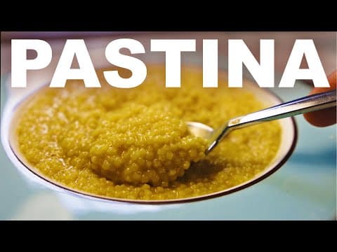 Pastina — tiny pasta porridge