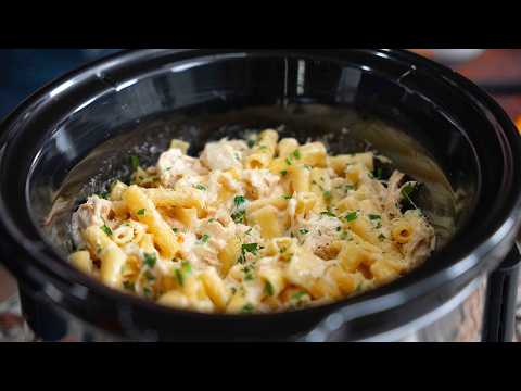Easy Crockpot Chicken Alfredo
