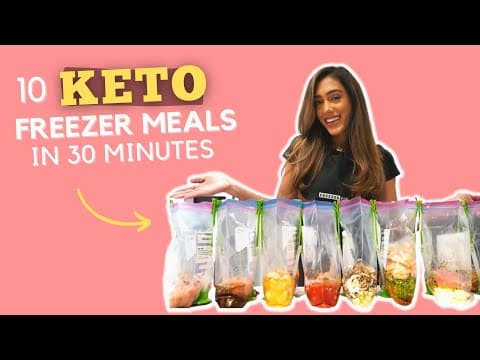 10 Keto Freezer Meals in 30 Minutes