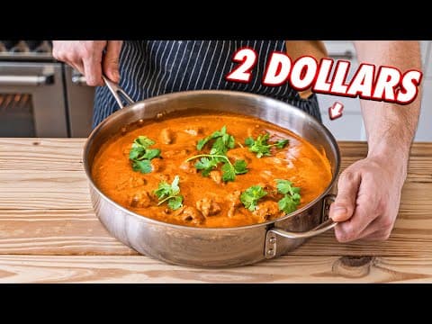 Cheap Chicken Tikka Masala - Delicious Indian main course with medium difficulty. Perfect recipe converted from YouTube video to PDF format.