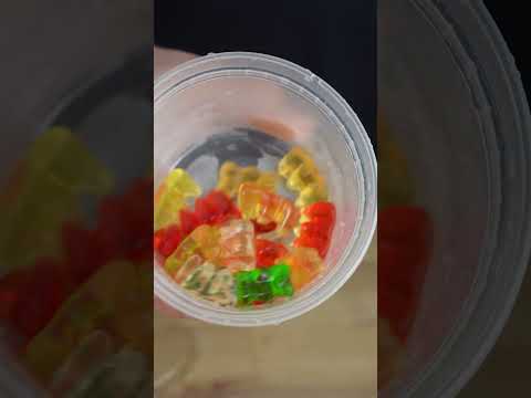 making the viral frozen gummy bears 😋🍬