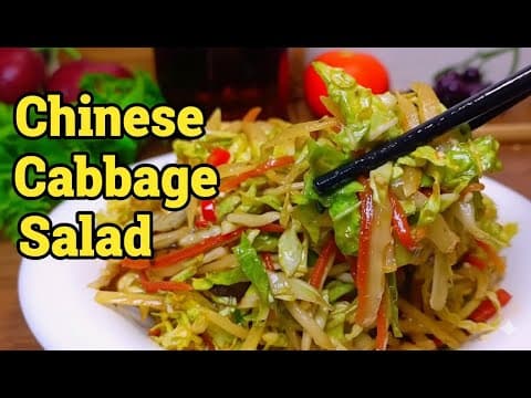 Chłodna sałatka z kapusty chińskiej - Delicious Chinese side dish with easy difficulty. Perfect recipe converted from YouTube video to PDF format.