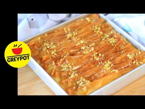 Crinkle Cake Phyllo Sheet Custard Cake Recipe TikTok Viral Crinkle Cake Recipe