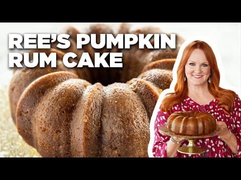 Pumpkin Rum Cake with Maple Whipped Cream
