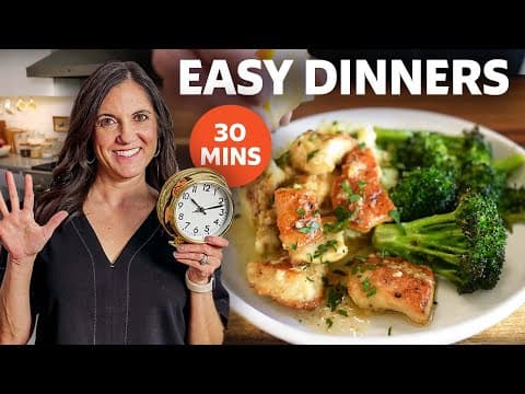 5 Easy Dinners You Can Make in 30 Minutes or Less (Garlic Butter Chicken Bites & More)