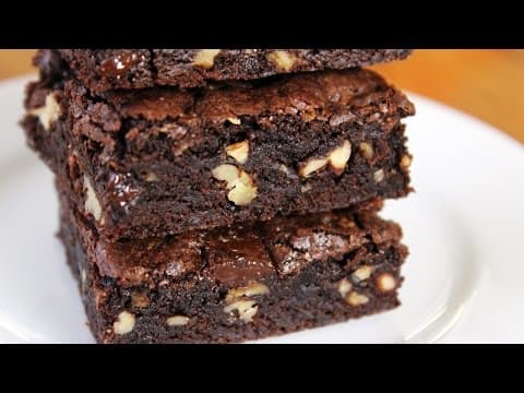 Dark Chocolate Fudge Brownies - Easy recipe Anyone Can Make