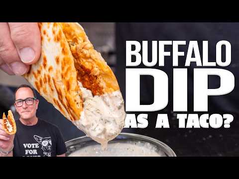 BUFFALO CHICKEN DIP SMASH TACOS