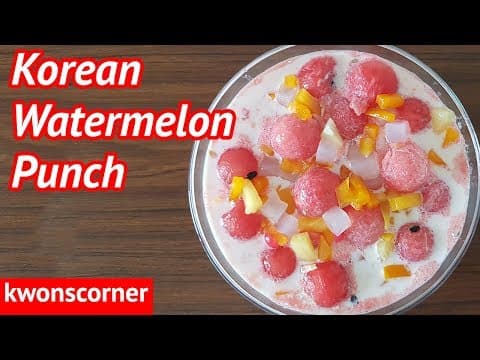 Korean Watermelon Punch: Subak Hwachae