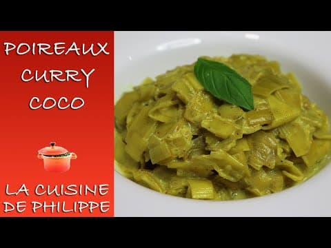 Leek Coconut Curry - Delicious French main course with easy difficulty. Perfect recipe converted from YouTube video to PDF format.