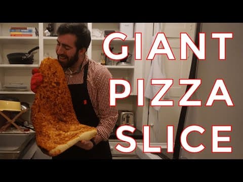 How to Make a Giant Pizza Slice - Homemade