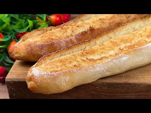 The Perfect New Recipe for French Baguettes! No Knead, Easy & Crispy
